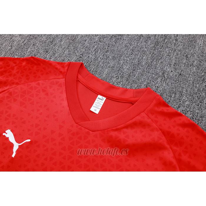 Chandal del AC Milan Manga Corta 2023-2024 Rojo - Pantalon Corto